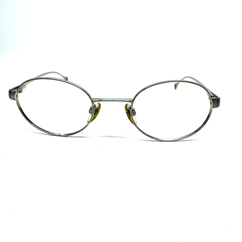 Emporio Armani 234 930 ROund Eyeglasses Frames Vintage Silver 44-20-135 H11773